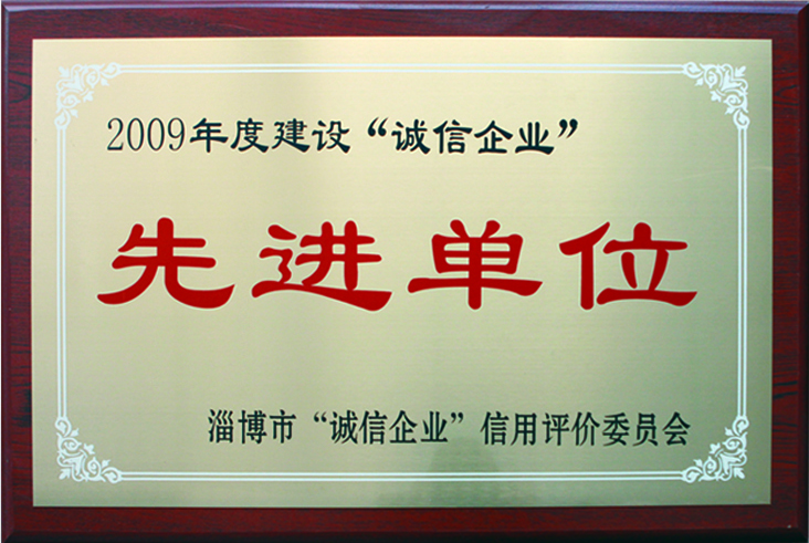 2009年度淄博市先進(jìn)單位